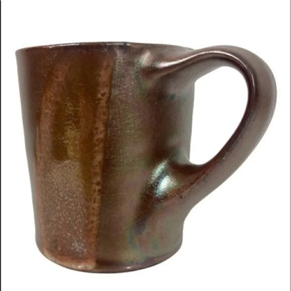 Studio Art Coffee Mug by Bruce Gholson of Bulldog Pottery Seagrove NC 12 ounces - Picture 4 of 13